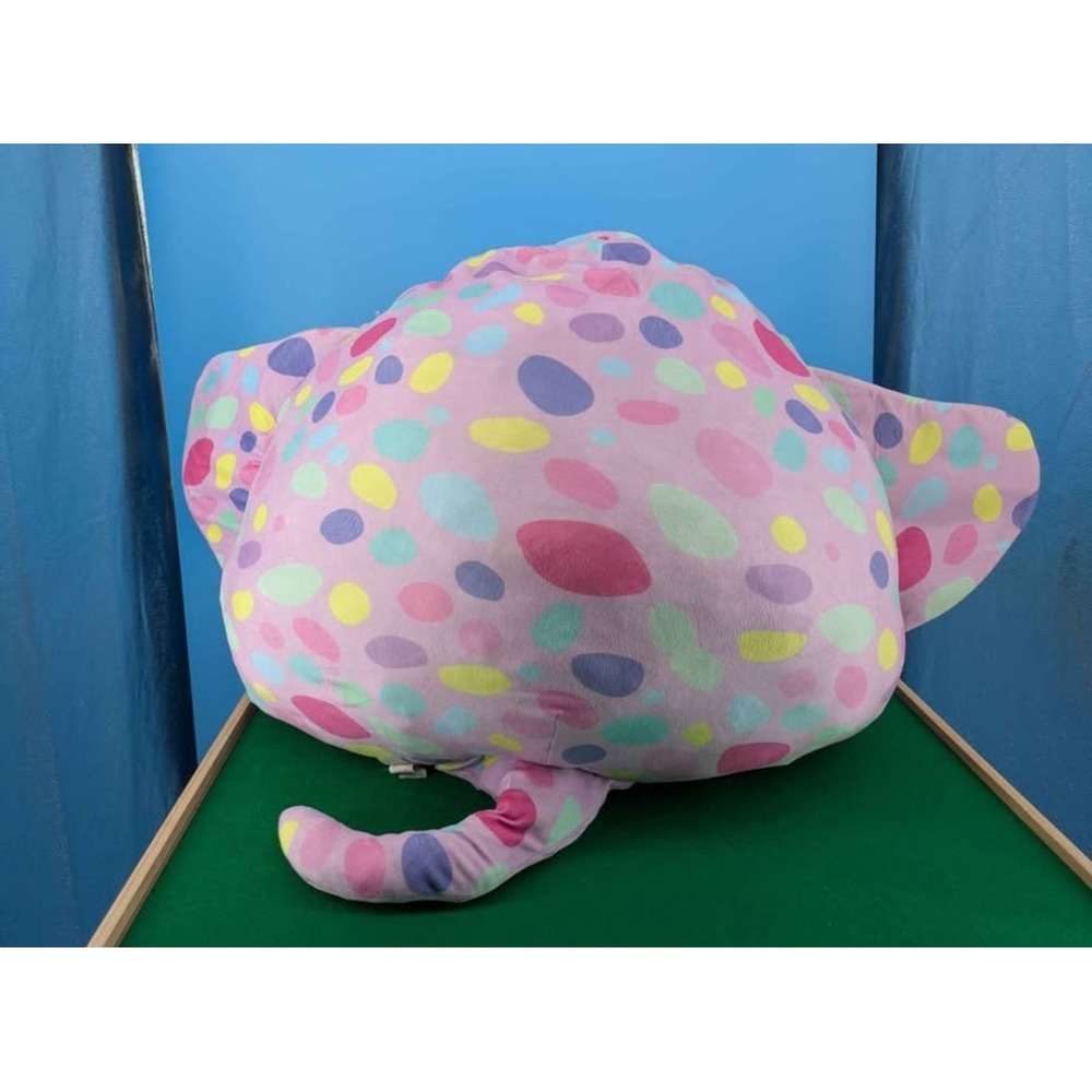 Squishmallows Aziza Stingray Plush 26 In Large Purple Rainbow Spotted Kellytoy - Picture 2 of 8